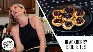 Blackberry Brie Bites | Easiest Elegant Appetizer Ever | Second Bites with Sara