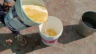 Cream colour/How to make cream color/cream color on wall/cream colour kaise bnata hai #creamcolor