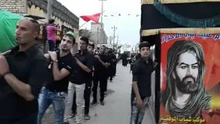 اكبر موكب زنجيل في الكوت موكب زنجيل شباب الموفقيه ٢٠١٥ واسط