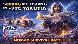 5000KG Ice Fishing Feast in &minus;71&deg;C Yakutia | Nomad Survival Battle to Feed a Frozen Village