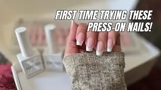 Gorgeous French Tip Press On Nails Kit Review | SXC Cosmetics Easy DIY Manicure