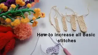 How to increase all basic stitches for Beginners