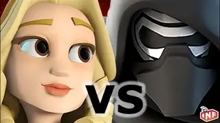 Alice vs Kylo Ren sarlacc pit arena fight Disney Infinity toy box