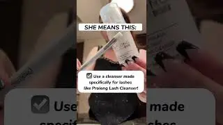 Wash your lash extensions properly with Prolong Lash Cleanser