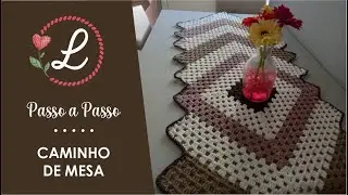 Caminho de mesa em crochê - Aula 199