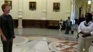 Redheaded Yodeler in Austin Texas capitol building SXSW