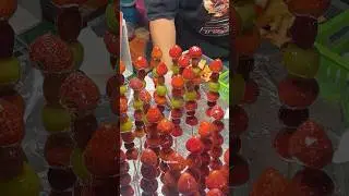 How to make tanghulu, Yummy!  #fruit #foodland #asmr