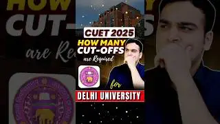Delhi University Cutoffs Released 😱🔥 #shorts