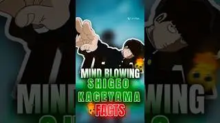 Mob Insane Facts 💀🔥#mobpsycho100 #anime