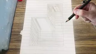 3d illusion drawing on paper | Full tutorial | how to draw 3d realistic pencil art, easy drawing