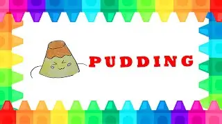 FUN DRAWING  -  PUDDING SIMPLE DRAWING AND COLORING FOR KIDS