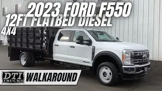 2023 Ford F550 12' Stakeside Flatbed, Diesel, Auto #17804M