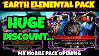 MK Mobile Pack Opening. Earth Elemental and Protector Pack. Huge Discount on Diamond Packs