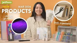 NEW Stationery from March 2024 | Stamps, UV Gel Pens, and Desk Organizers! 👀