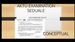 AKTU, Examination date ODD sem 2022-23