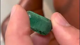 29 Carat 😱 Large Rough Emerald | Cutting Grade Gemstone #emerald  