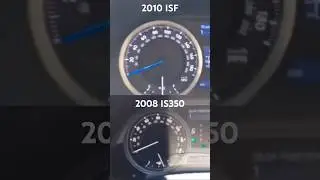 Stock Lexus ISF vs IS350 acceleration battle #2is #isf #is350
