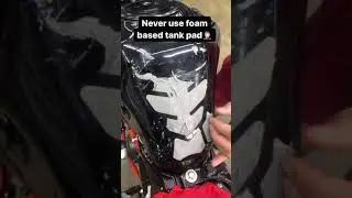 Be careful with foam based tank pads