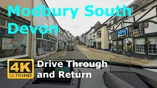 Driving through the market town of Modbury in the South Hams of Devon.