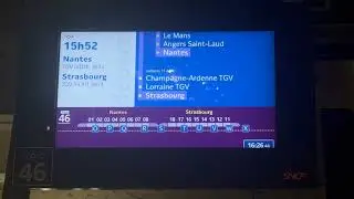 annonce SNCF • entrée du TGV pour Nantes et Strasbourg • Lille-Europe • öV Ansagen