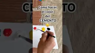 As&iacute; hago el color GRIS CEMENTO 🎨🖌️