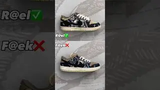 Real Vs Fake Travis Scott Nike SB Dunk #sneakerhead #sneakers #viral