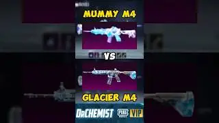 New Mummy M4 Vs Glacier M4 #pubgmobile #pubgshorts #pubgcrateopening
