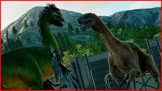 Therizinosaurus VS Gigantoraptor - Jurassic Clash | Jurassic World Evolution 2
