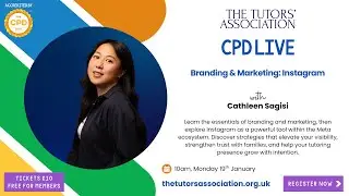 TTA's CPD Live: Branding & Marketing: Instagram with Cathleen Sagisi