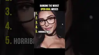 Ranking Worst Open Goal Misses | The Last One 💀 #shorts #ranking