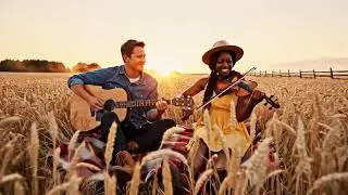 Wildflower Skies Across the Prairie 🤠 Calm Cowboy Acoustic & Rustic Road Vibes