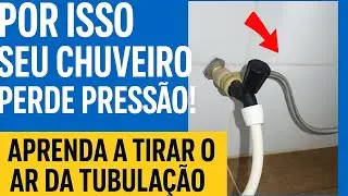 How to remove air from the shower