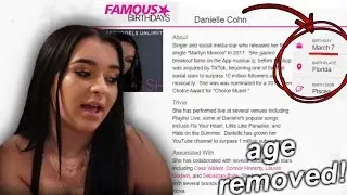 Famous Birthdays Remove Danielle Cohn's Age!