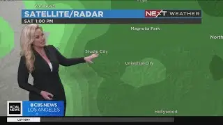 SoCal Winter Storm: Light to heavy rainfall Studio City and Universal City
