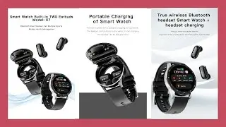 Smart watch X7 with earbuds unboxing and setup