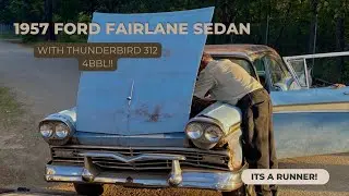 Custom 1957 Ford Fairlane Fordor Sedan Thunderbird 312 4V. It still runs!