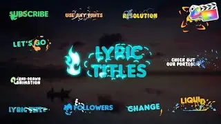 Apple Motion Template: Lyric Titles | FCPX