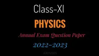 Class 11 DAV Final Exam Question Paper 2022-23 #physics #davschool #annualexam #questionpaper #pcm