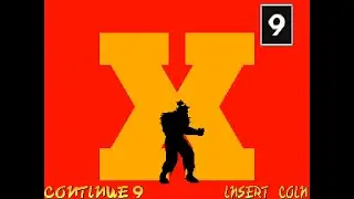 X-Men: Children of the Atom - Continue and Game Over Screen