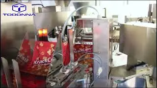 Premade pouch fillling machine with waigher system