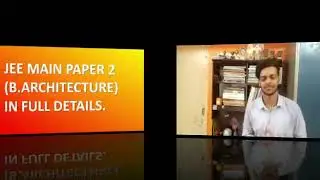 JEE mains paper 2(B.arch)2020 in full details