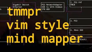 tmmpr - Vim Style Terminal Mind Mapper - Linux TUI