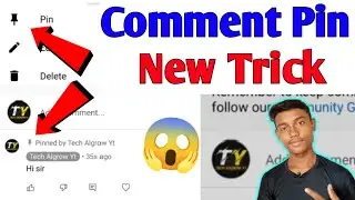 Apni Video Par Apna Comment Pin Kaise Kare || How to Pin Your Own Comment on YouTube