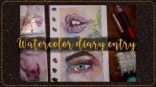(Basic AF) *Tumblr inspired*  watercolor diary entry (I hate myself for this a little)