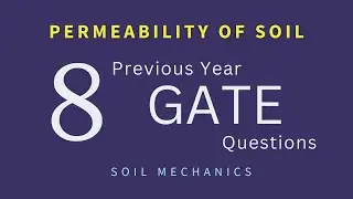 Problems on Permeability of Soil || GATE PYQ || Civil Engineering