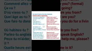 Essential French Questions Every Beginner Must Know (With English Translations)