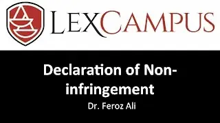 Declaration of Non-infringement
