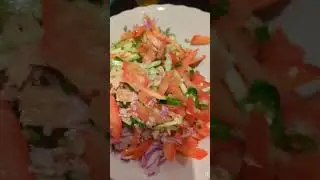 Dinner time 🥗 tuna salad 😍 light, healthy & refreshing meal! #TunaSalad #HealthyFood🇧🇩🇬🇧