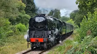 34053 Sir Keith Park climbs away from High Rocks on the Spa Valley Railway