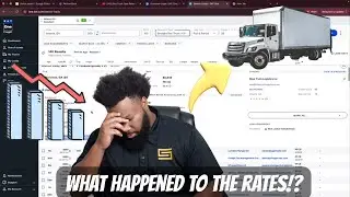Box Truck Rates Just Dropped | Live Load Searches On DAT ONE | How To Navigate Load Boards 🔥💰‼️